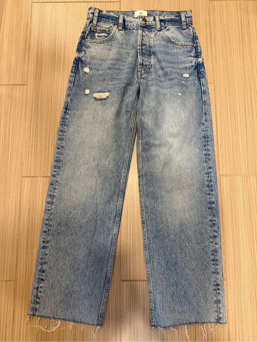 Anine Bing Gavin Jeans Washed Blue